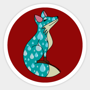 Happy Fox - Rainy Day Sticker